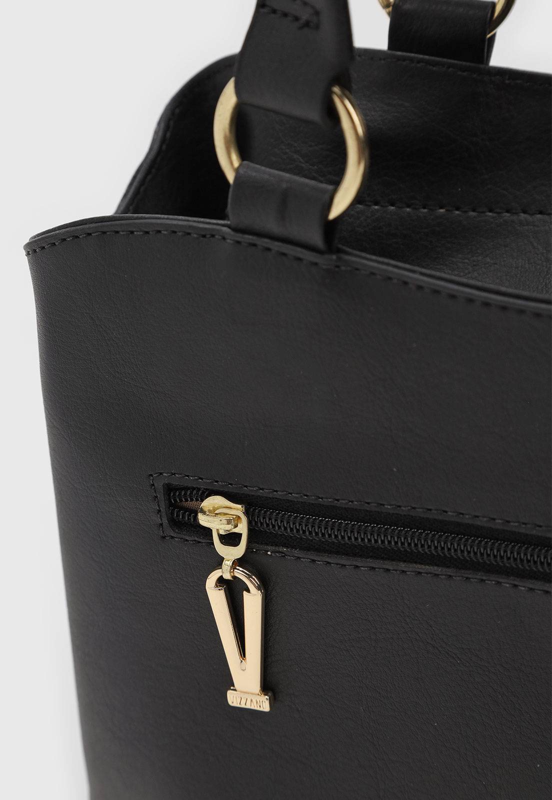 Bolsa Tiracolo Vizzano Alça Dupla Preta - Imagem 5