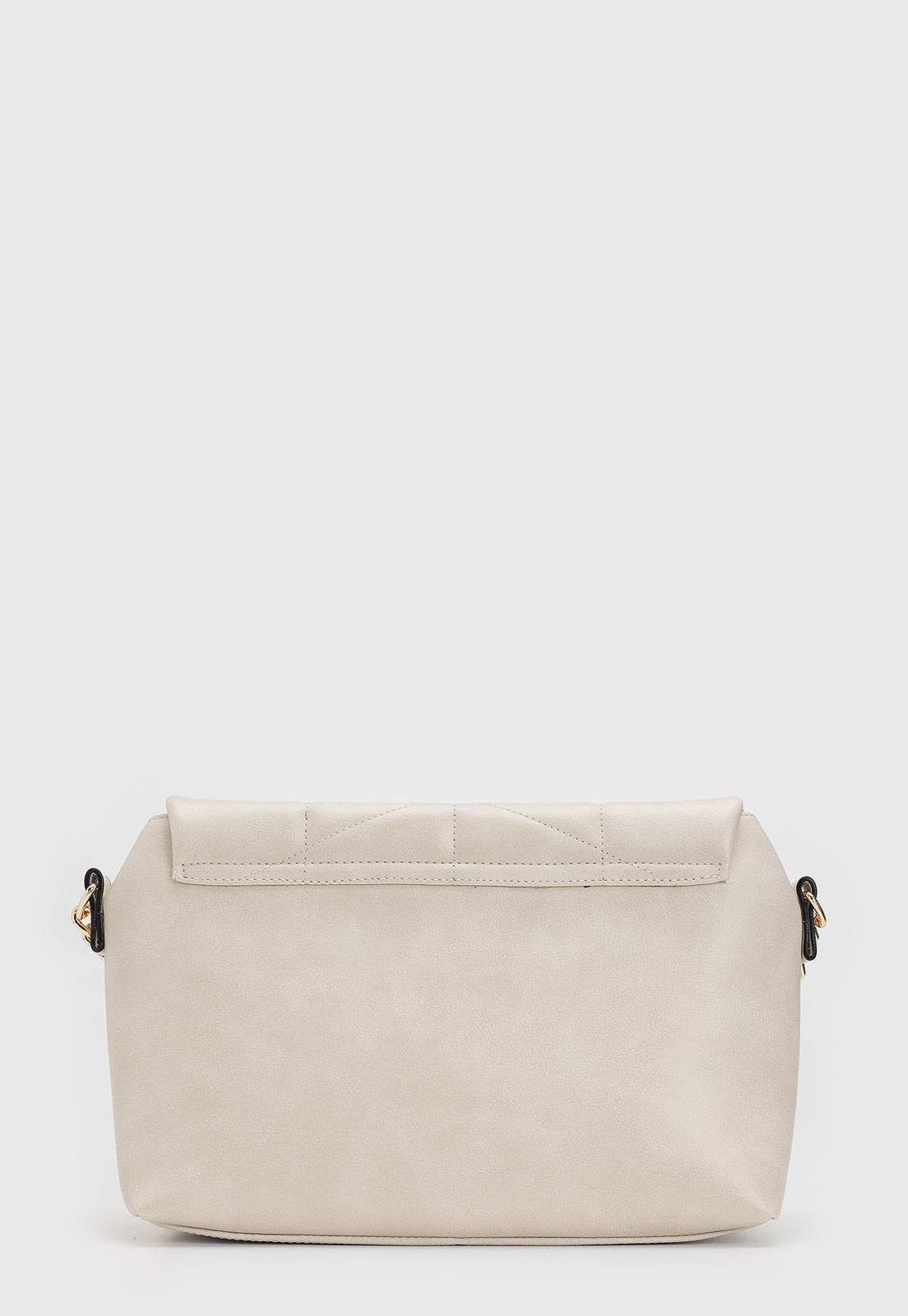 Bolsa Tiracolo Vizzano Matelassê Off-White - Imagem 3