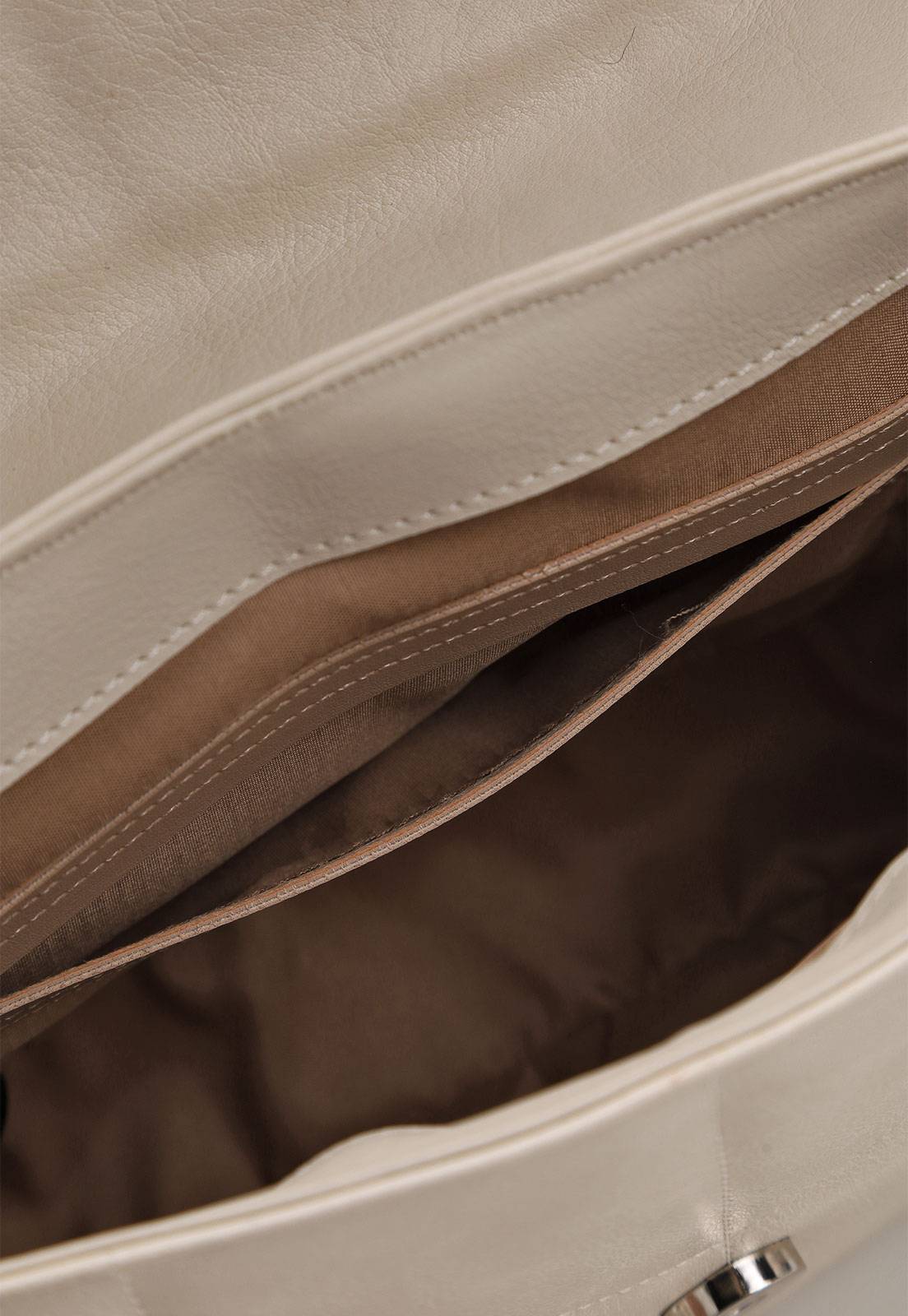 Bolsa Tiracolo Vizzano Matelassê Off-White - Imagem 5