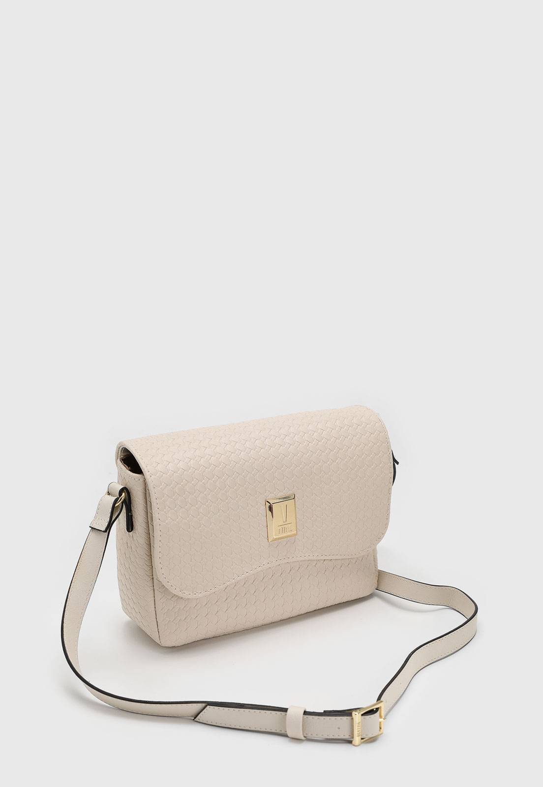 Bolsa Transversal Vizzano Alça Ajustável Preto | Caramelo | Off White - Imagem 4