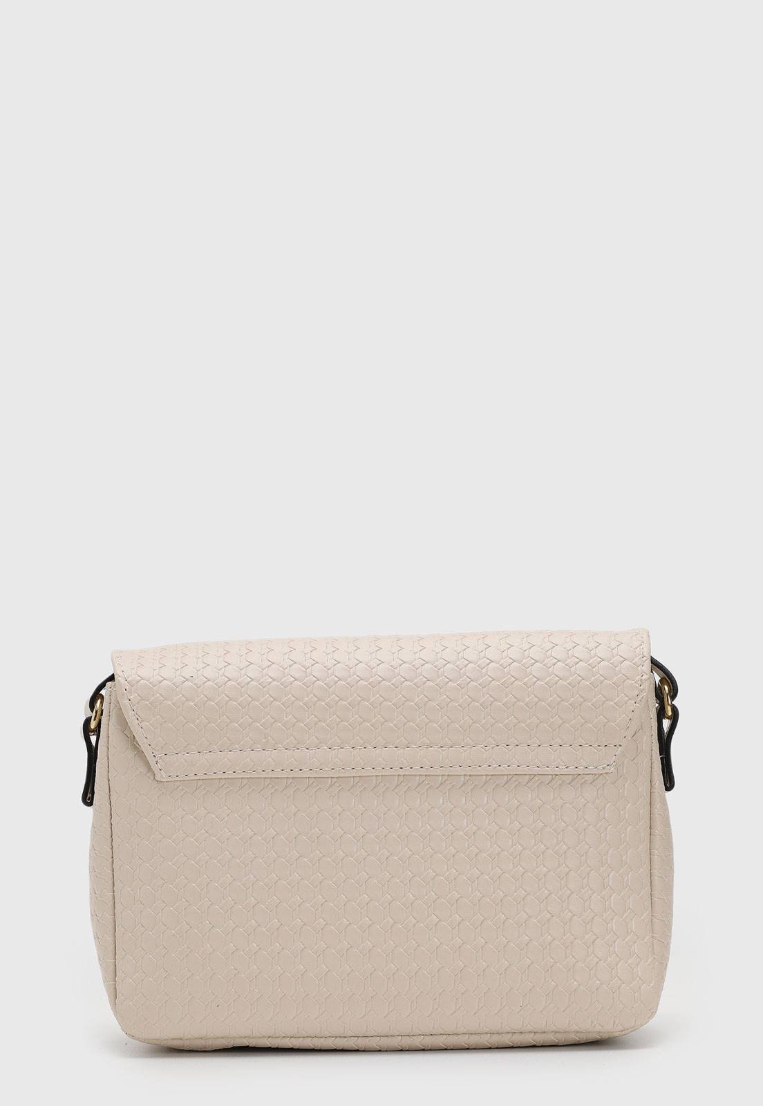 Bolsa Transversal Vizzano Alça Ajustável Preto | Caramelo | Off White - Imagem 7