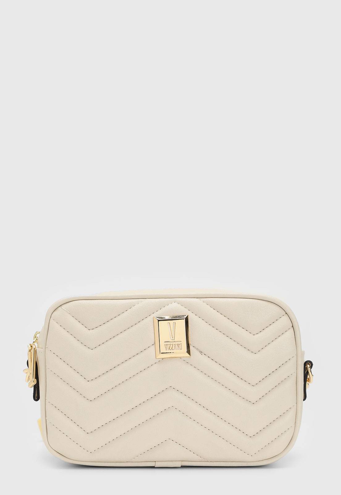 Bolsa Transversal Vizzano Alça Ajustável Off-White - Imagem 2