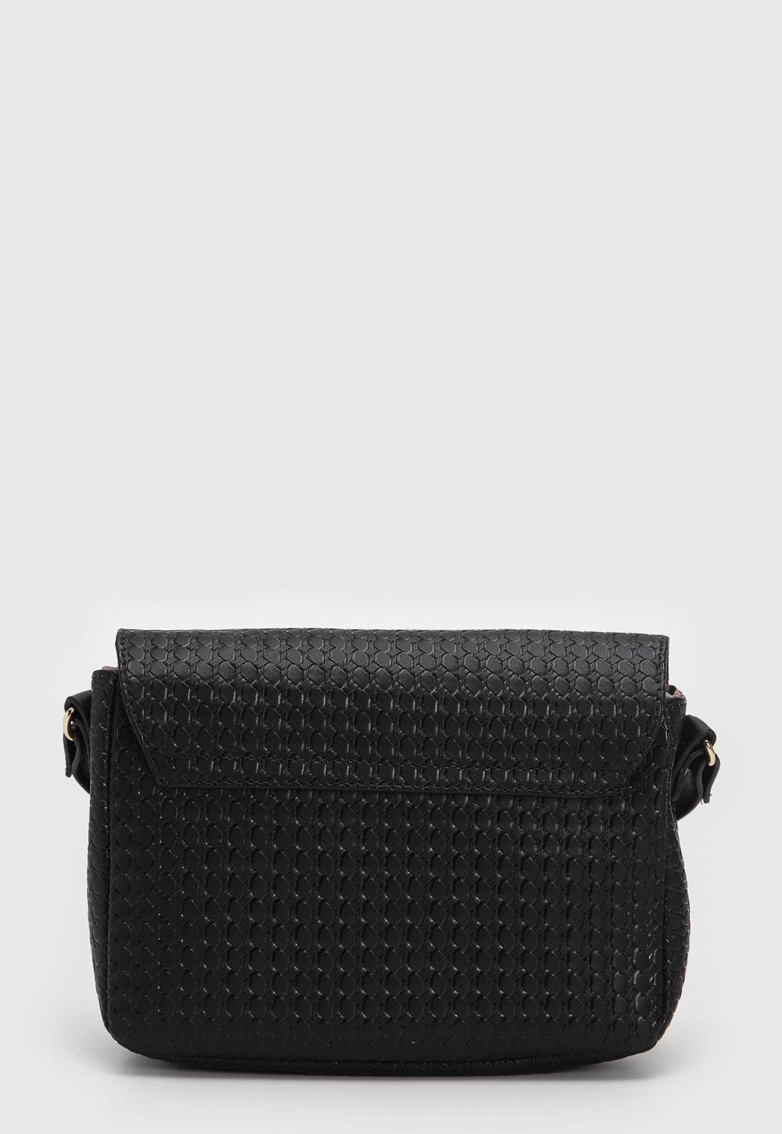 Bolsa Transversal Vizzano Alça Ajustável Preto | Caramelo | Off White - Imagem 9