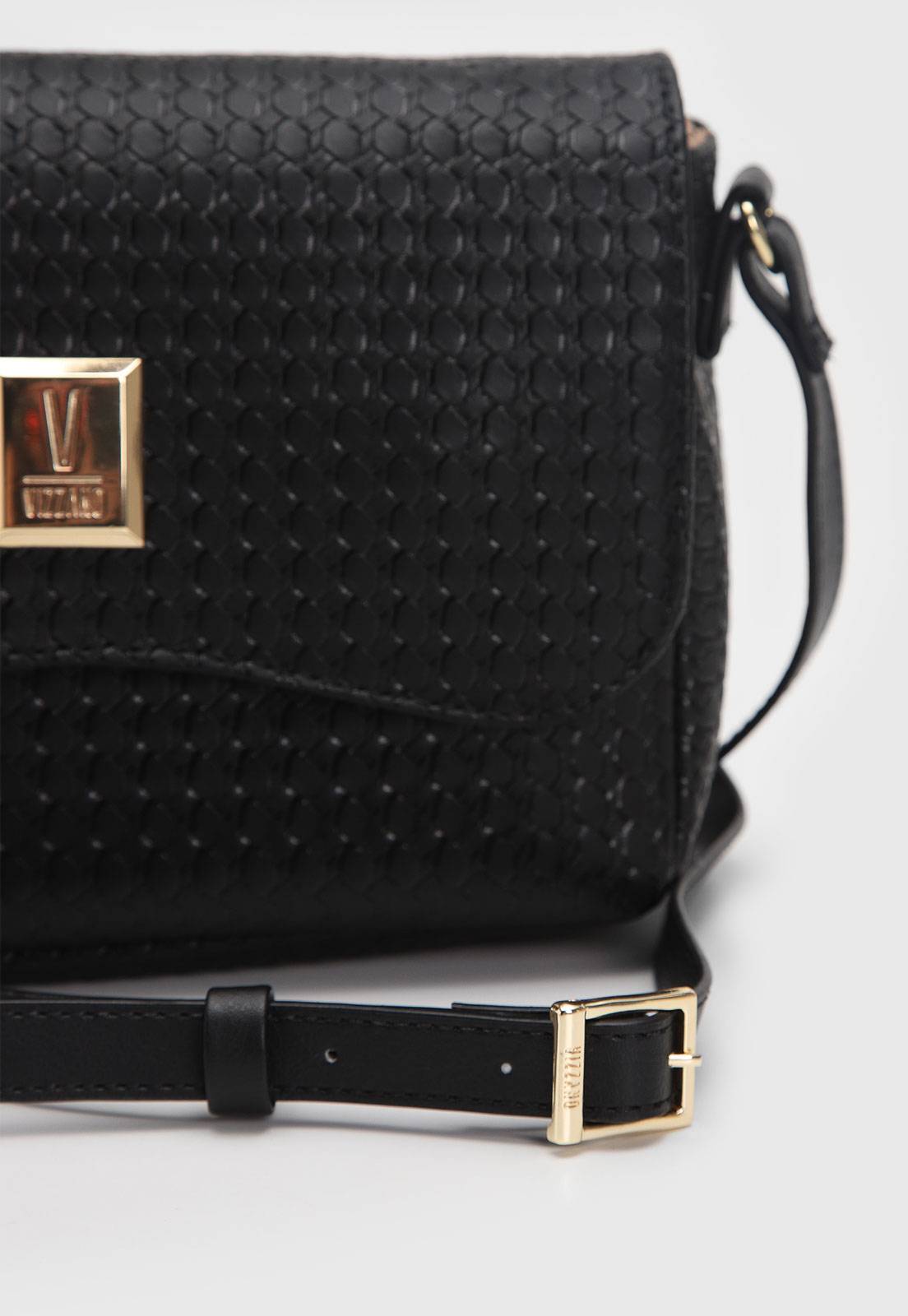 Bolsa Transversal Vizzano Alça Ajustável Preto | Caramelo | Off White - Imagem 13
