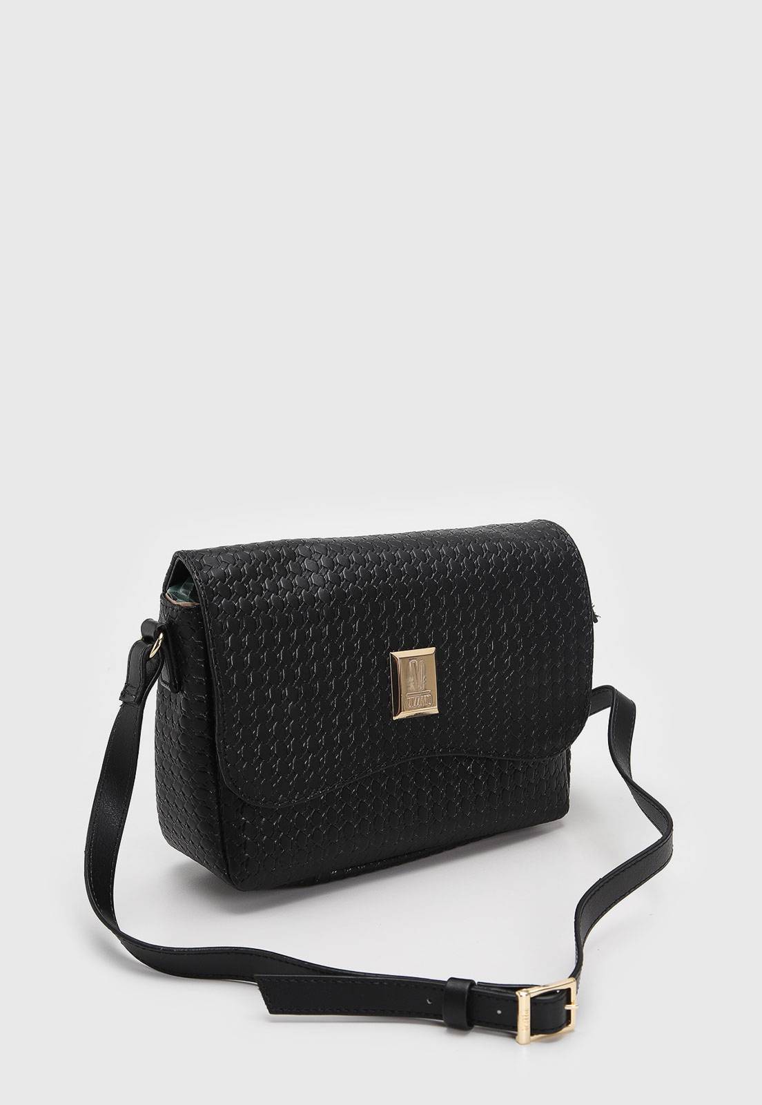 Bolsa Transversal Vizzano Alça Ajustável Preto | Caramelo | Off White - Imagem 6