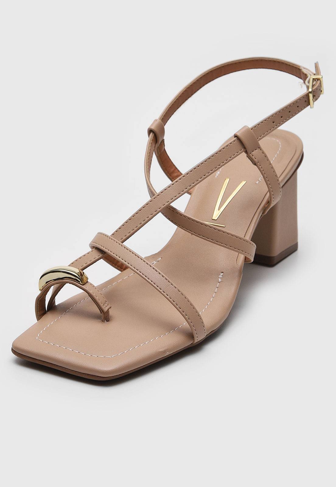 Sandália Vizzano Tira Cruzada Bege - Imagem 2
