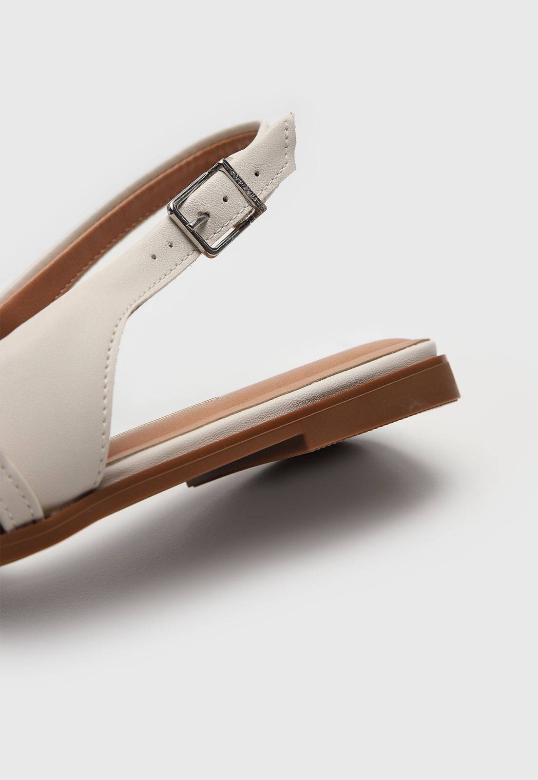 Sapatilha Slingback Vizzano Fivelas Vermelha | Marrom | Off-White - Imagem 12