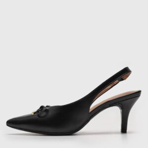 Scarpin Slingback Vizzano Laço Preto