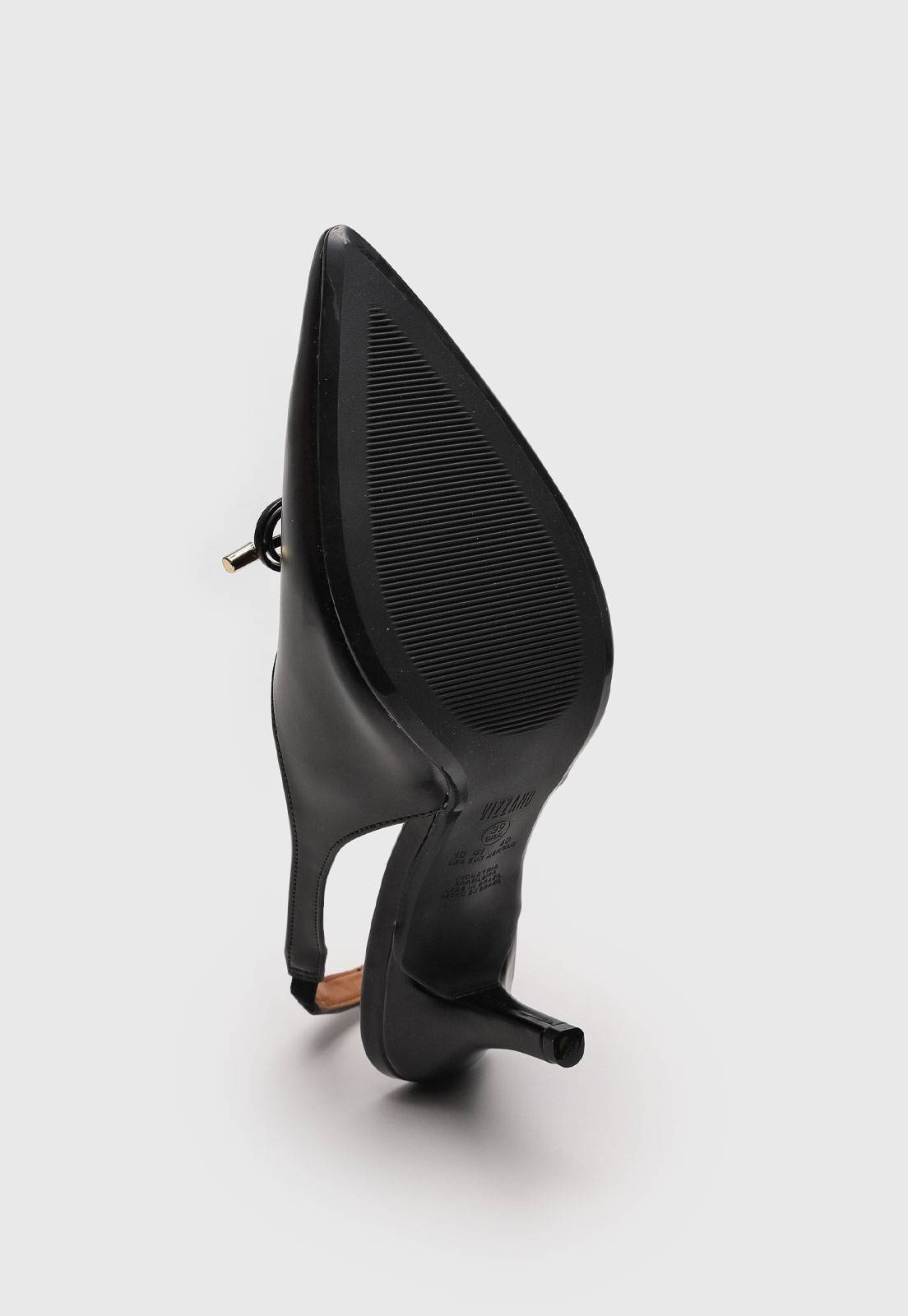 Scarpin Slingback Vizzano Laço Preto - Imagem 5