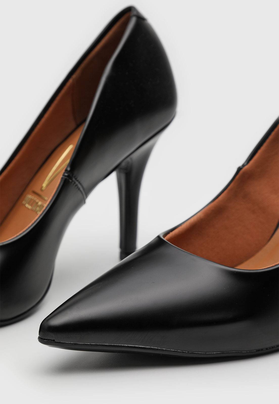 Scarpin Vizzano Liso Preto - Imagem 5